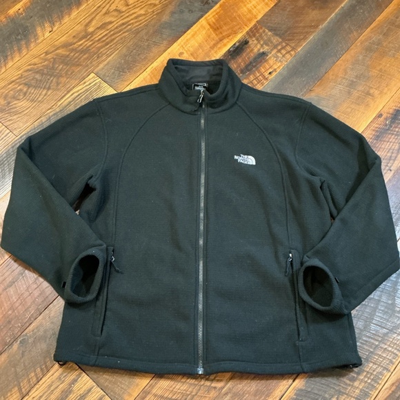 The North Face WindWall Fleece Jacket Men’s XL | Black Full Zip Outdoor Layer - Picture 4 of 13
